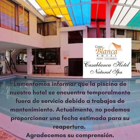 Hotel Casablanca Natural Spa Paipa Eksteriør billede