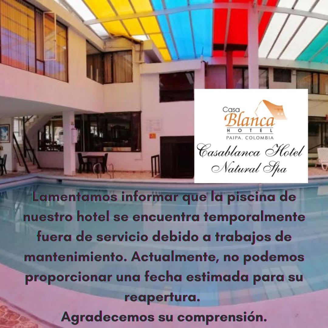 Hotel Casablanca Natural Spa Paipa Eksteriør billede